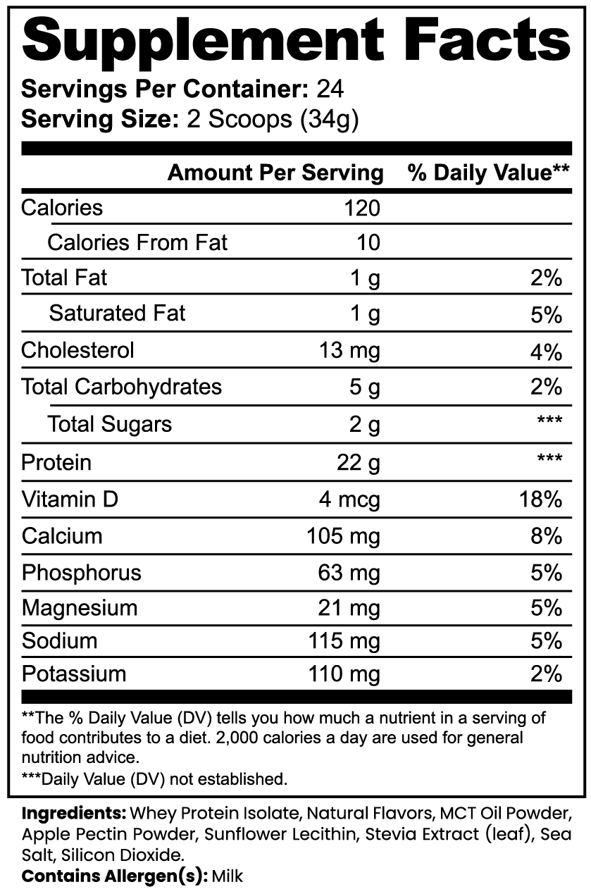 NOURISH+ (Grass-Fed Whey Protein Isolate [French Vanilla])